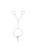 Zelia hand chain silver