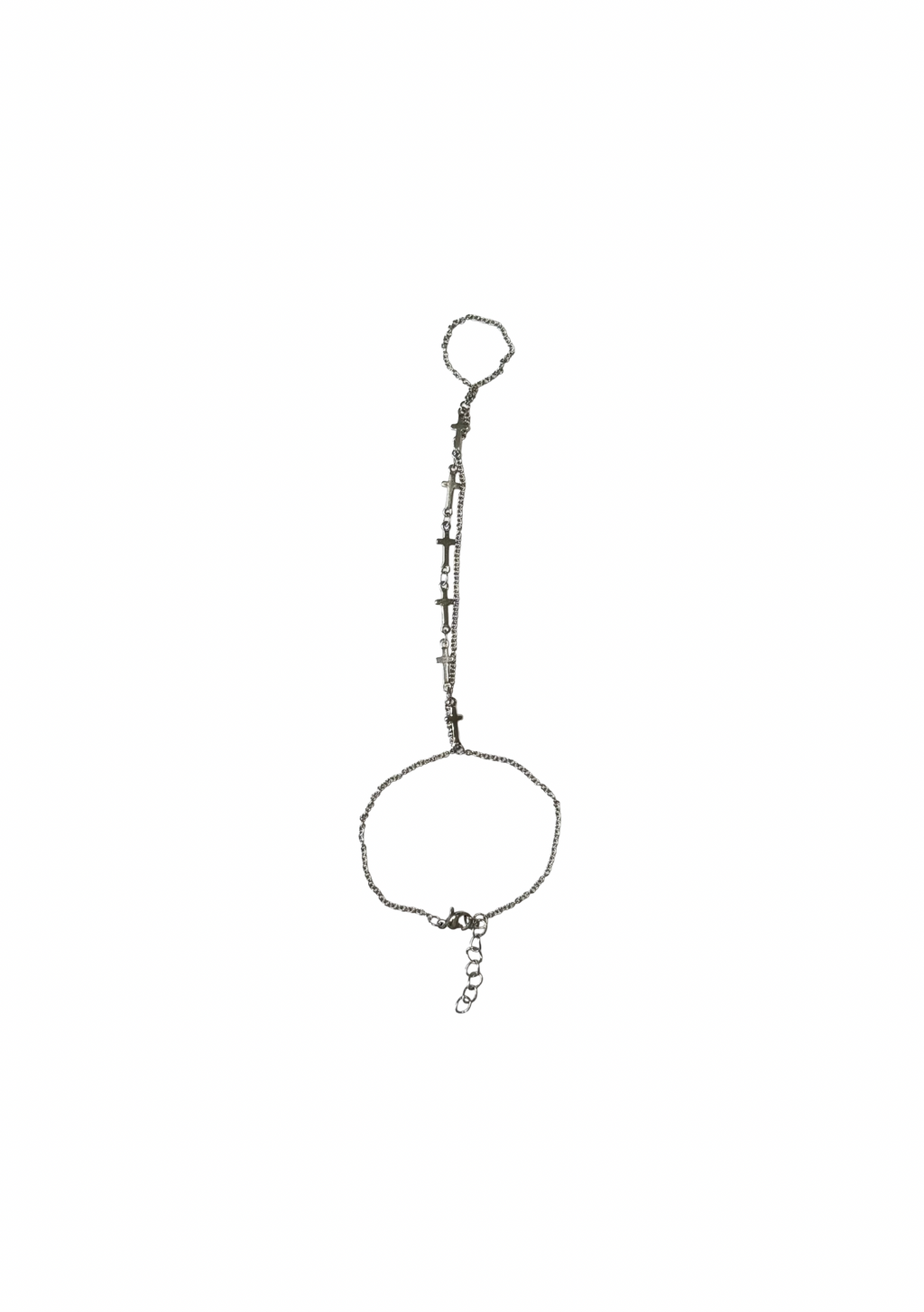 Riley hand chain silver