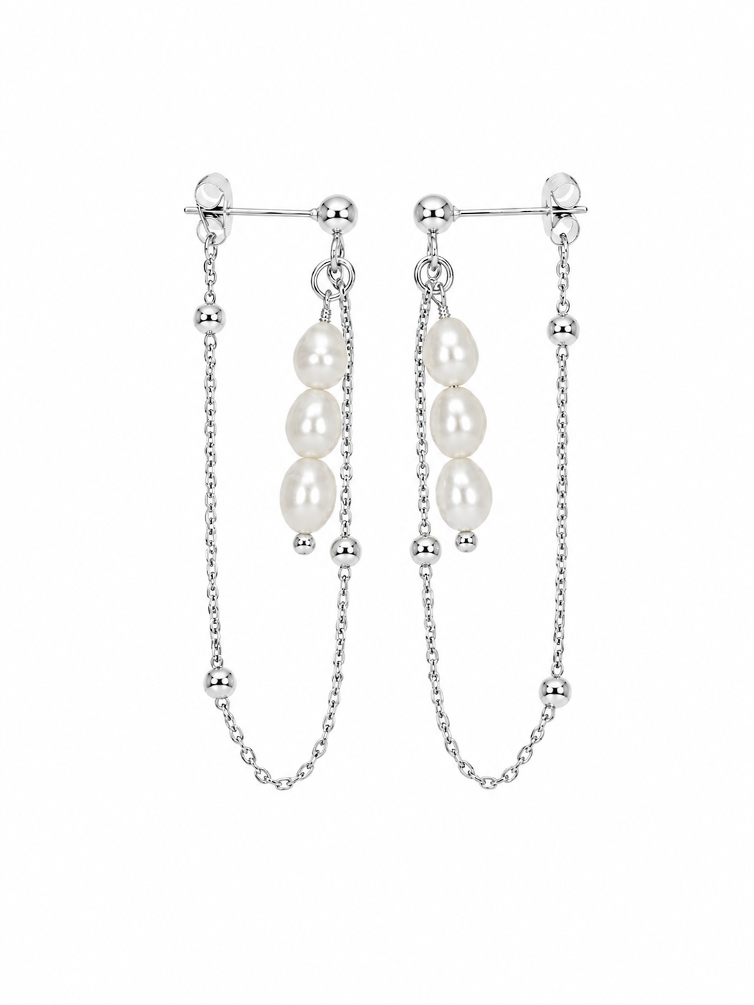 Els earrings silver