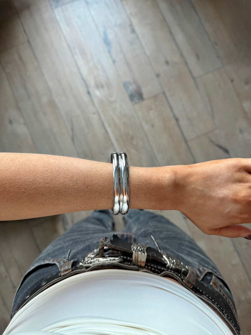 Tilly bangle silver